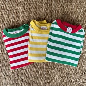 Set of 3 striped Hanna Andersson pajamas, size 8